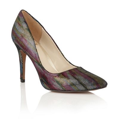 Multicoloured leather 'Vinca' pointed toe courts